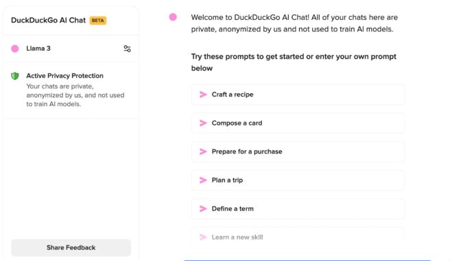 DuckDuckGo releases portal giving private access to AI models